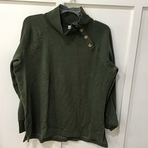 J. Crew sweatshirt with button neck